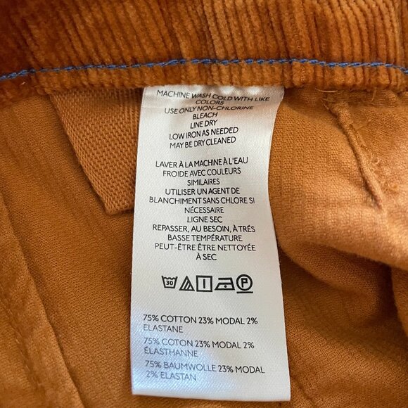 NWT 31P Bronze - Colette Cropped Wide Leg Pants Maeve Corduroy - Anthropologie - Picture 7 of 8